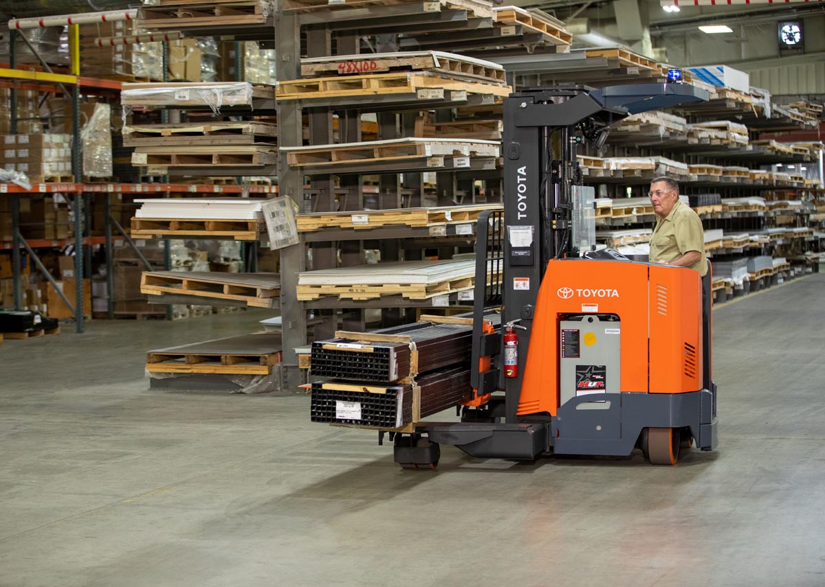 Toyota Multidirectional Reach Truck